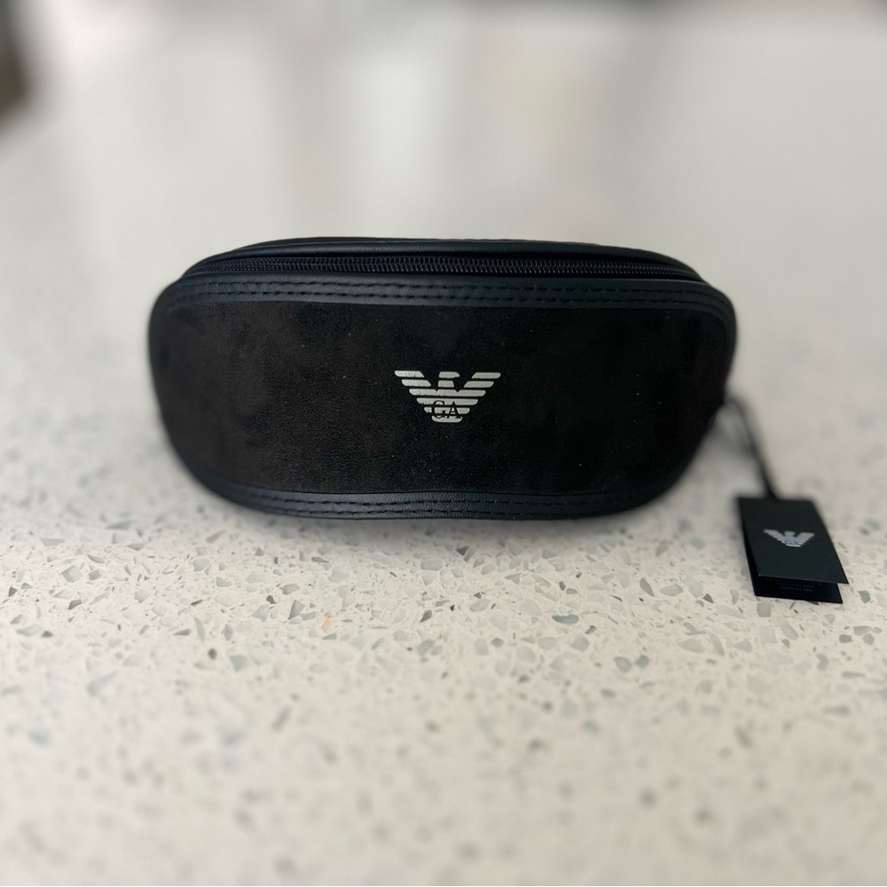 Emporio Armani Black Suede Case
